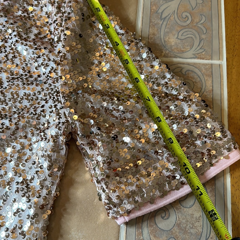 NWT Sequined Gold & Pink Lind Top - Picture 8 of 10